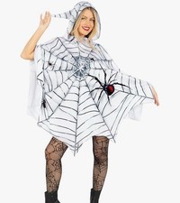 NEW Morph Costumes Spider Web Poncho For Women, Halloween Costume, One Size