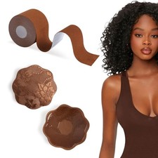 3" Extra Wide Boob Tape for Large Breasts, XL Lift Tape with 2 Nipple Covers