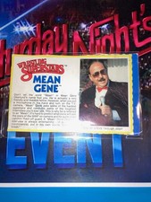ACTION FIGURE CARD Mean Gene Okerlund (1986) LJN WWF WWE (GOOD)