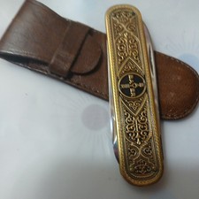 VTG RARE GERMAN BIERHOFF SOLINGEN ADVERTISING BAYER TOLEDO FOLDING POCKET KNIFE