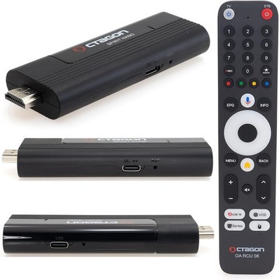 OCTAGON SPIRIT NANO 4K UHD HDR10+ ANDROID TV Stick 5G WLAN WiFi / HDR10+