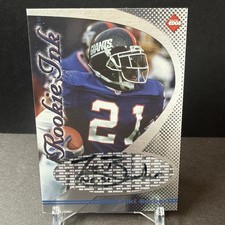 1997 Collectors Edge Rookie Ink Tiki Barber Autographed Signed Card. rookie card picture