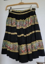 Vintage Trachtenrock schwarz  Gr. XS TOP HinGucKer