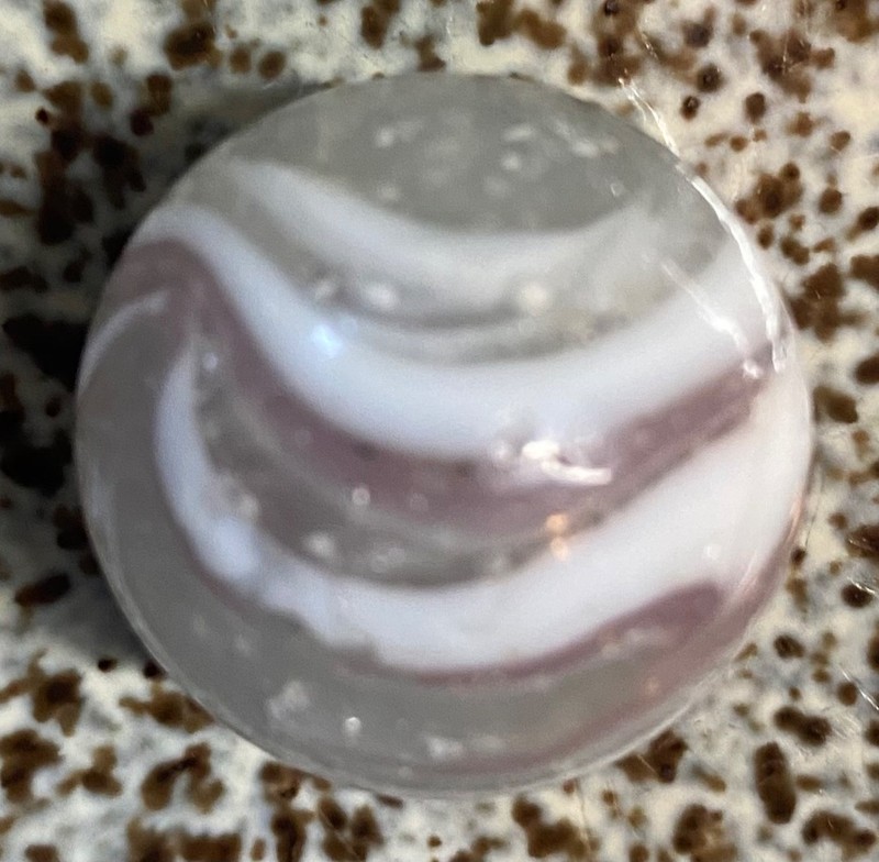 Vintage German Handmade Greiner Slag Marble 1”-Near Mint minus Condition