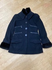 USED PRICE DROP TODAY CHANEL CASHMERE SHORT COAT IN BLACK ACCEPTABLE