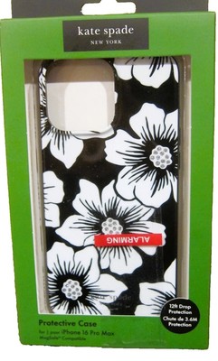 Kate Spade protective case iPhone 16 PRO MAX Hollyhock Black