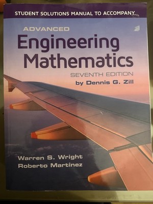 Advanced Engineering Mathematics 7th Edition Hardcover With Solutions Book(used)