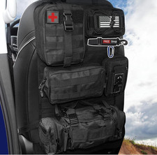6 Pack Tactical Molle Automotive Seat Back Organizer Tactical Vehicle Panel Orga