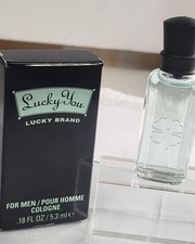 Lucky You by Lucky Brand Mini Cologne 5.3ml / .18oz For Men w/ Box Unused
