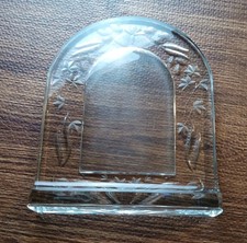 Mikasa Slovenia Crystal Frame Wedding Bells Arch Picture Frame 4 X 6