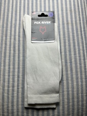 Fox River Thermolite Liner Socks Ultra-Lightweight Wick Dry White Men s M NWT