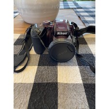 Nikon Coolpix B500 Digital Camera Plum Purple Zoom Lens Strap