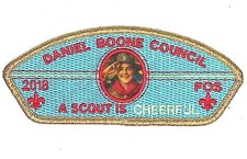 Daniel Boone Council NC 2018 FOS A Scout Is CHEERFUL CSP GMY Bdr