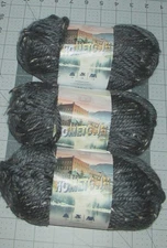 Lion Brand Hometown San Fransico Tweed Gray Chunky 5 oz skein 3 PACK! Free Ship