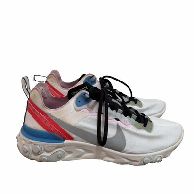 Nike React Element 55 Top Of The Class Running Shoe Womens US 9 Blue Hero Gym