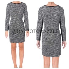 LAUREN RALPH LAUREN Two-Toned Sheath Career Long Sleeve Dress | 10 Petite