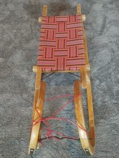 Schlitten Hörnerschlitten Retro 105 cm Deko Winter