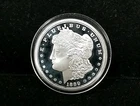 1889 CC Morgan Silver Dollar 1 OZ .999 Fine Silver IN CAPSULE #7356 Read