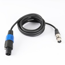 1x 10 Feet Speakon Male to XLR Female Cable DJ Speak-On Type Mic Audio Jack Wire