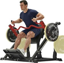 Linear Row Machine for Home Gym-Back Workout Machine with Plate-Loaded Smith Row