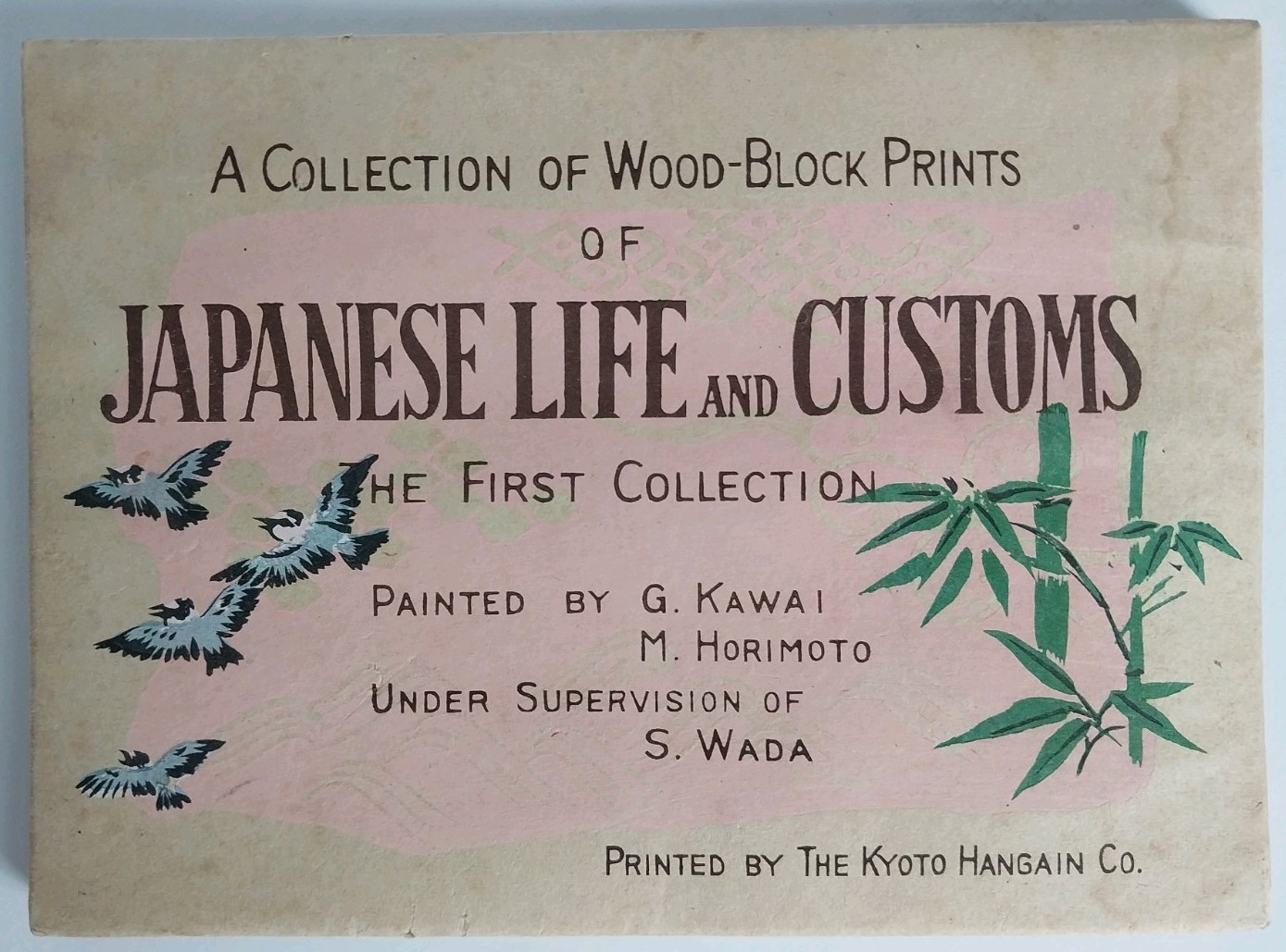 Sanzo Wada Life And Customs Set Of 6 Woodblock Prints Japanese Book