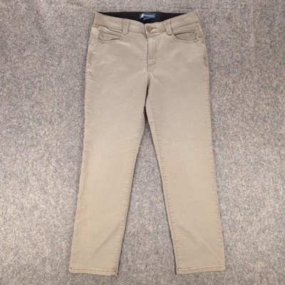 Democracy Jeans Womens 12 Beige Ab Solution Skinny Stretch Denim Light Wash