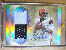 2012 Brandon Weeden Topps Five Star Rookie Autograph Patch Silver RC /25 MINT 🔥