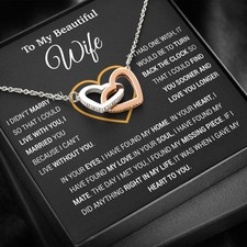 To My Wife Necklace, Gift For Wife, Anniversary Gift For Wife, Necklace For Wife