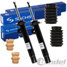 2x SACHS STOßDÄMPFER + PROTECTION KIT VORNE passend für BMW 3er E46