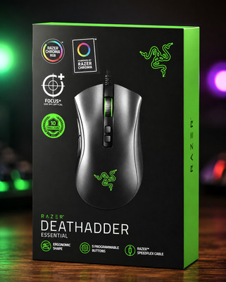 Razer DeathAdder V2 Gaming Maus 20000 DPI RGB Optical USB Ergonomisch Schwarz A6