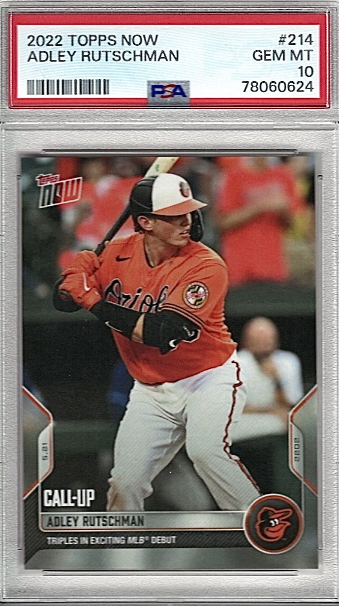 Adley Rutschman 2022 Topps Now #214 PSA 10 GEM MINT