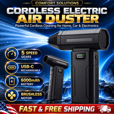 Electric Air Duster Cordless Jet Snow Blower Portable Turbo Fan Rechargeable