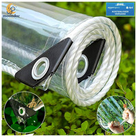 Abdeckplane Transparent 1,5X2M PVC Wasserdicht 450G/M² UV ReißFest FüR Terrasse