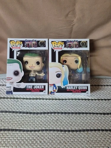 suicide squad funko lot of 2 96 The Joker and 97 Harley Quinn
