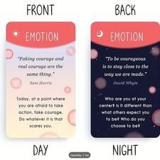 100 Mindfulness Prompt Cards for Adults &mdash; SelfCare Stress Relief Day & Night