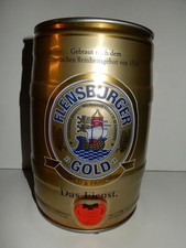 FLENSBURGER Gold Party Fass Gallon Bierdose aus DEUTSCHLAND (5 Liter) Leer !