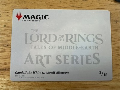 Gandalf the White(3/81 Art Card) Lord of the Rings Magic The