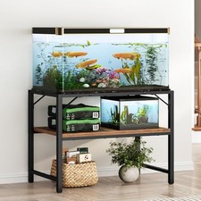 40-50 Gallon Fish Tank Stand, Aquarium Stand with 2-Tier Storage Shelves, Heavy