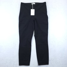 Everlane The Bi-Stretch Work Pant Womens Size 10 Side Zip Slim Leg Black Ankle