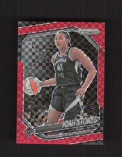 2025 Panini Prizm WNBA #58 Kiah Stokes Red Power Prizms #/75