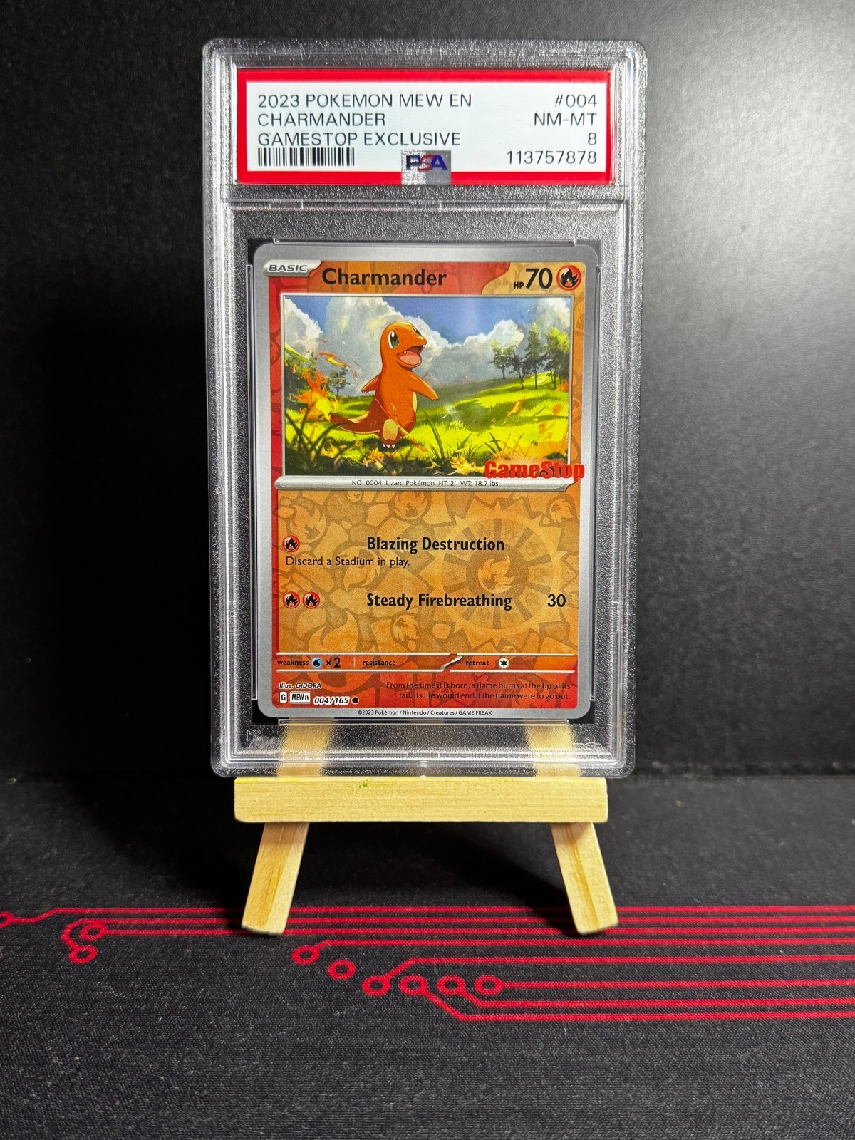 Charmander (GameStop Promo) #4 - Pokémon Scarlet & Violet 151 – PSA 8