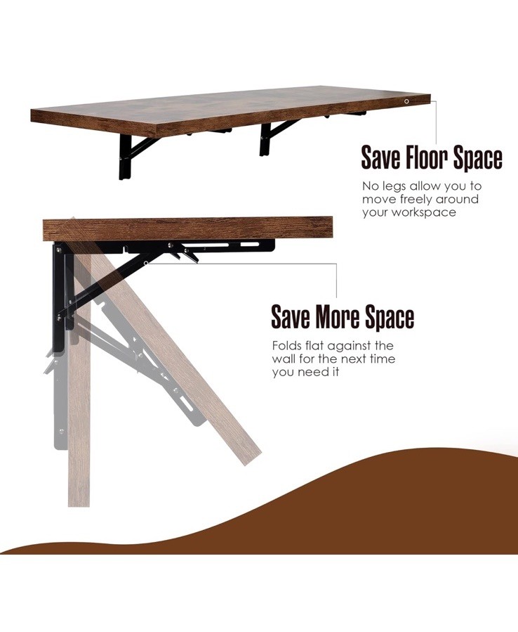 Wall Mounted Desk, Murphy Desk, Wall Mounted Folding Table, Laundry ...
