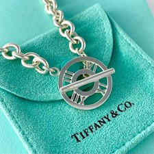Tiffany Open Atlas Toggle Necklace Choker WF3fe