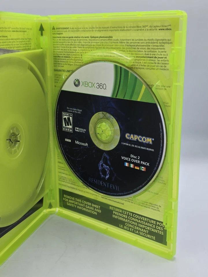 Resident Evil 6 2012  Microsoft Xbox 360 complete Game CIB tested & working - Image 4 of 4