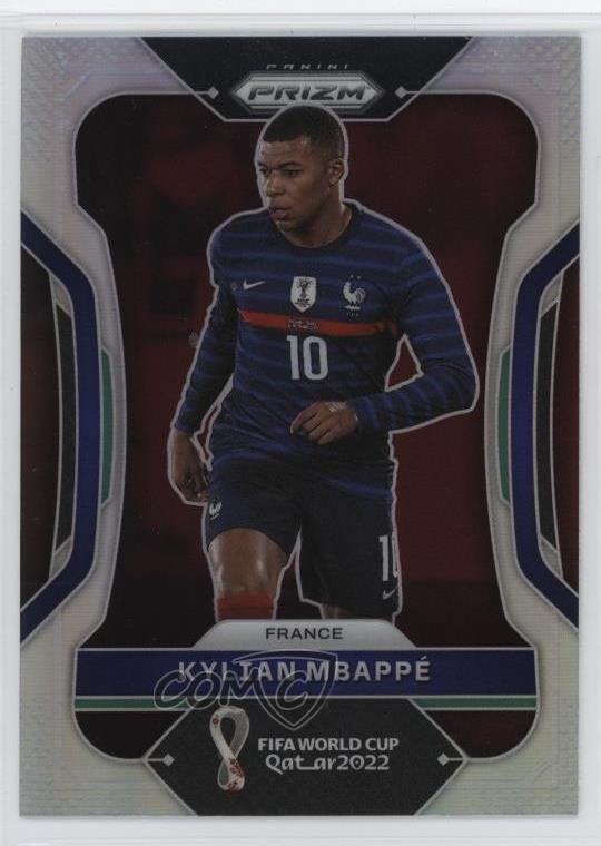 2022 Panini Prizm World Cup Qatar Silver Kylian Mbappe Mbappé #101 5r0