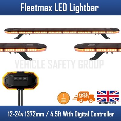 1300 mm 4,5 Fuß LED Wiederherstellung gelbe Lichtleiste blinkende Leuchtfeuer & Schalter 12 V 24 V