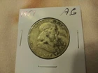 1957 FRANKLIN  HALF DOLLAR-YOU DECIDE GRADE--FREE SHIP DAMAGED FRONT AND BACK