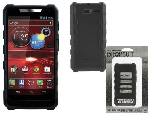 OEM Body Glove Dropsuit Tough Case Cover For Motorola Razr M XT907 Verizon Black - Picture 4 of 4