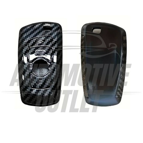 FUNDA FOB MANDO A DISTANCIA LLAVE COCHE ESTILO FIBRA CARBONO PARA BMW SERIE X 1 2 3 4 5 7 - Imagen 3 de 6