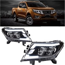 Conjunto de faros LED directos de fábrica de 12 V para Nissan Navara NP300 2014-22